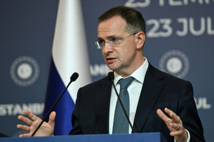 Russia's lead negotiator Vladimir Medinsky said both sides' positions were 'quite distant'
