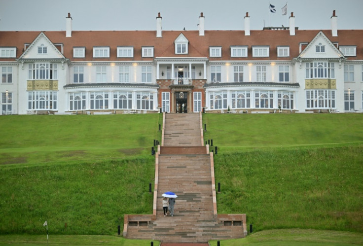 The Trump Turnberry hotel and golf resort in Turnberry, on the west coast of Scotland, which is preparing for the arrival of the US president