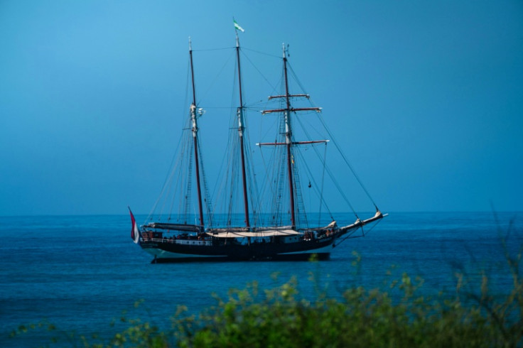 The Oosterschelde at sea