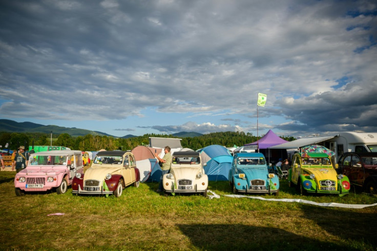 Citroen 2CVs at Postojna in Slovenia