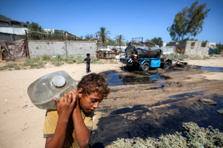 The war in Gaza has devastates water infrastructure, with the few opportunities to find any made dangerous by bombing