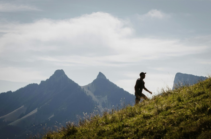 Avid hiker Thibaud Monney, 29, set up Mountain Tinder, a non-digital notebook left at the top of several Swiss mountains where hikers and climbers can seek a like-minded soulmate