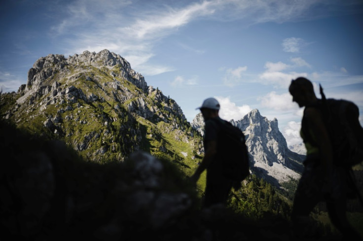 Patrick and Cathy had to walk 2,133 metres (6,998 feet) up the Wandflue peak in the Bernese Alps to find love through the Mountain Tinder book