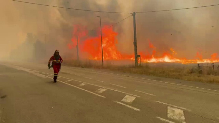 Military firefighters have been called into tackle wildfires across Spain amid a searing heatwave