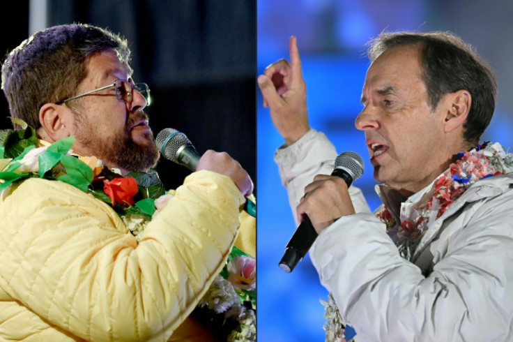 Samuel Doria Medina (L) is a millionaire businessman while Jorge 'Tuto' Quiroga is a conservative ex-president