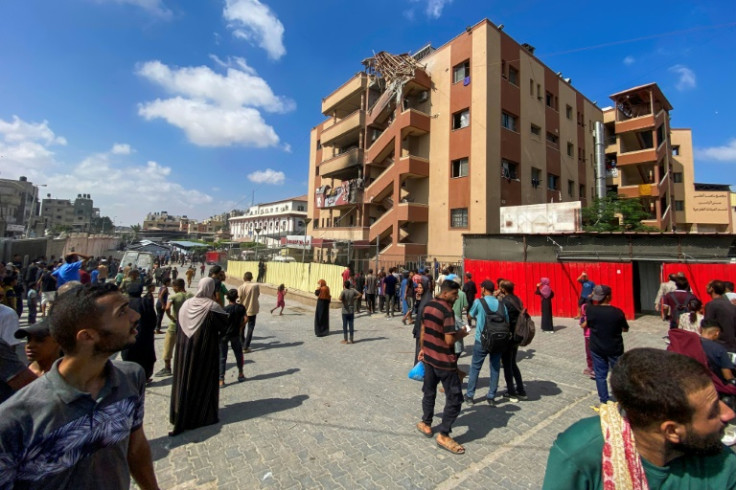 Civil defence spokesman Mahmud Bassal said an Israeli explosive drone targeted a building at Nasser Hospital, followed by an air strike as the wounded were being evacuated