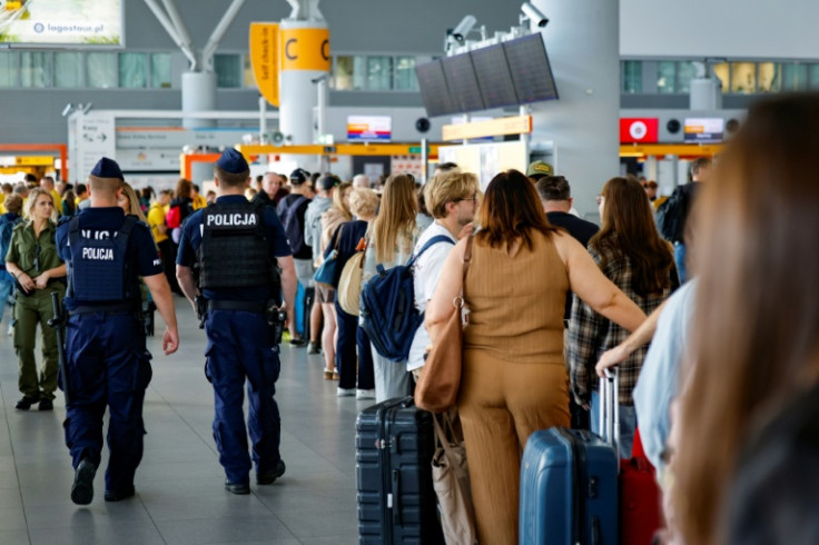 Air passengers endured severe delays on Wednesday as the airport was closed after the drone raid