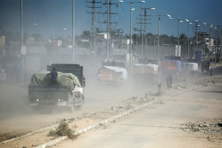 Aid trucks are now arriving in number in Gaza via two Israeli checkpoints but the UN is pushing for the Rafah crossing to Egypt to also be opened