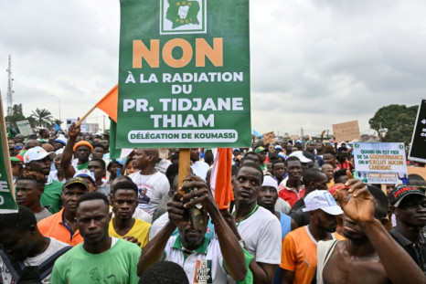 A poll ban on former president Laurent Gbagbo and also former Credit Suisse CEO Tidjane Thiam has angered some voters who say the candidates who remain are not for them