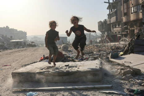 In Gaza, civilians displaced by two years of war continued to struggle