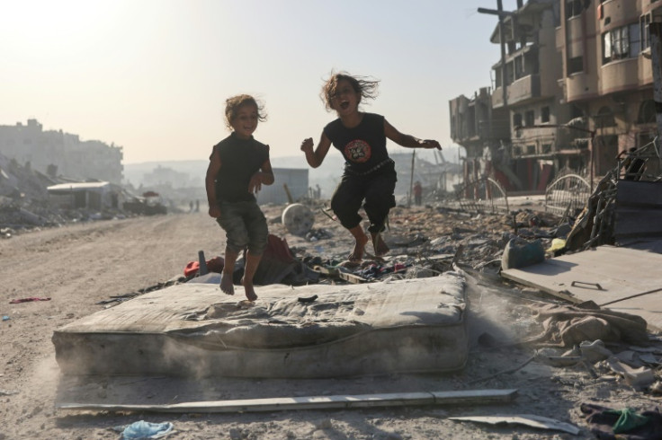 In Gaza, civilians displaced by two years of war continued to struggle