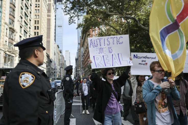 The group Autistic Adults NYC recently took part in New York's annual Disability Parade