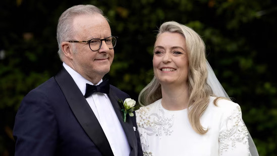 Australia's Prime Minister Anthony Albanese and his new wife Jodie