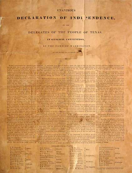 The Texas Declaration of Independence