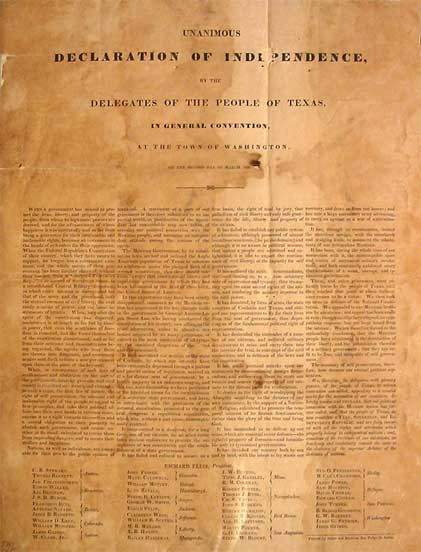 The Texas Declaration of Independence