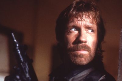 Norris on the set of the film The Delta Force