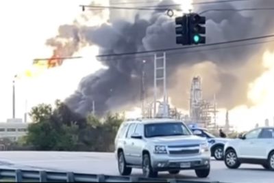 Massive Explosion Rocks Valero Oil Refinery in Port Arthur, Texas;