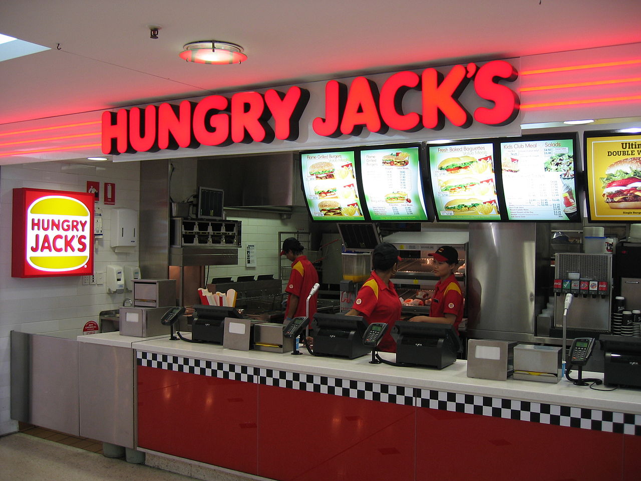 A Hungry Jack's franchise in Brisbane, Queensland