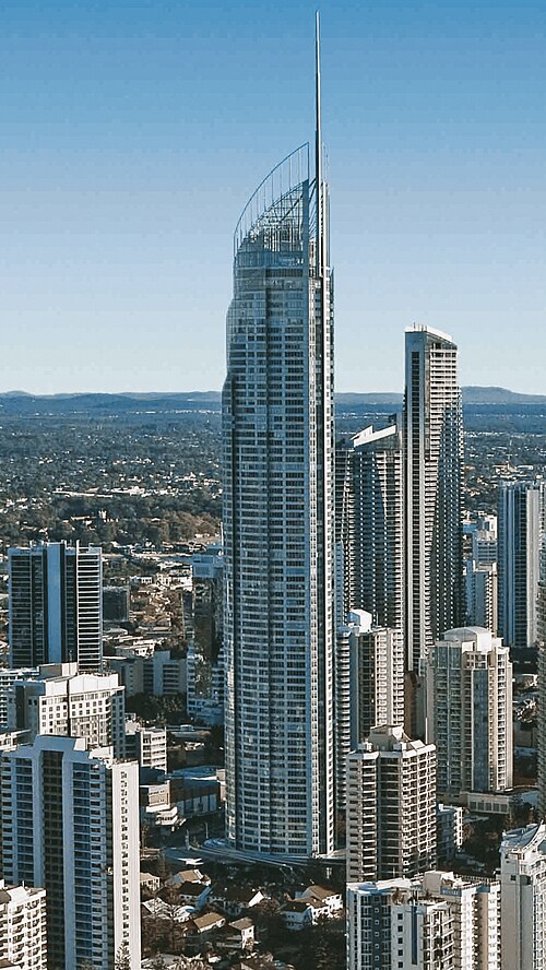 Q1 Tower is the second-tallest skyscraper in the Southern Hemisphere 