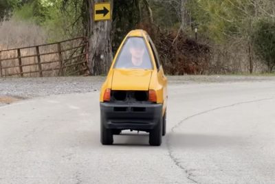 Viral Builder Slices Ford Festiva in Half to Create World's