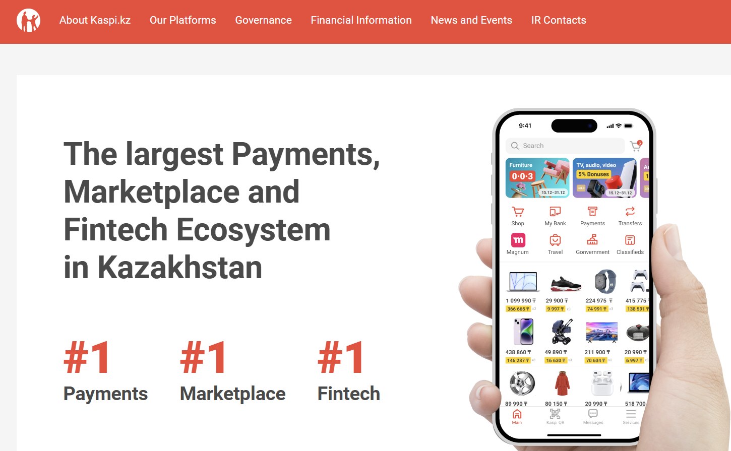 Kaspi.kz ADR Jumps 7.88% as Strong Dividend Payout and Fintech 