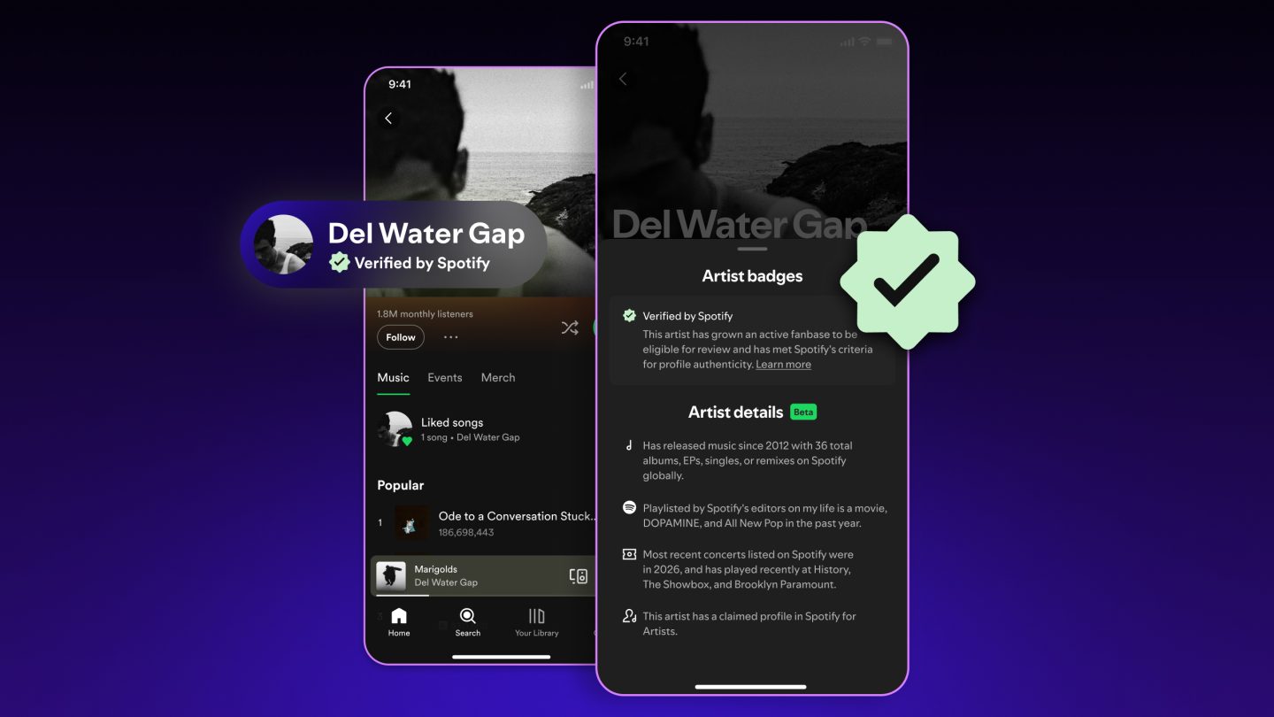 Spotify Adds Verified Checks For Artists to Prove They Are Humans With Legit Content