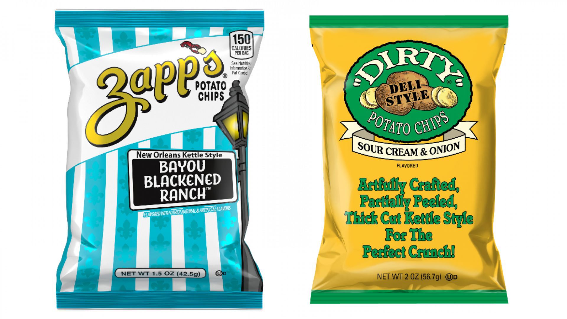 Utz Zapp's and Dirty Potato Chips