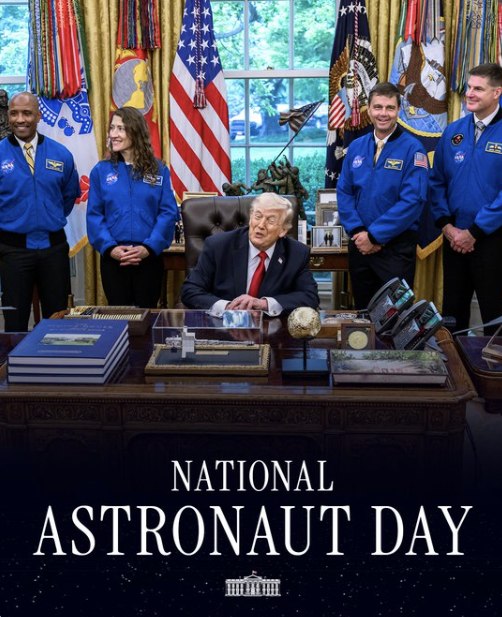 White House Celebrates National Astronaut Day with Trump’s Bold Space 