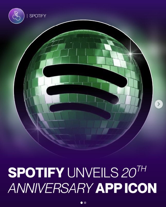 Spotify Unveils Disco Ball App Icon for 20th Anniversary, Sparking 