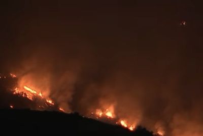 Sandy Fire Explodes to Over 1,300 Acres in Simi Valley