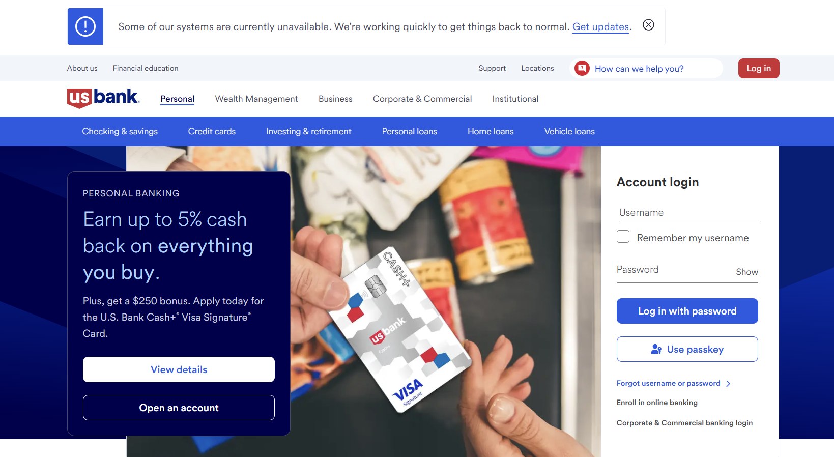 US Bank Online Banking Down for Hundreds of Customers on 