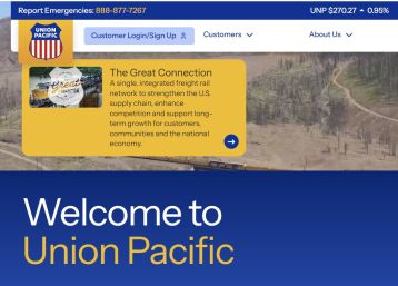 Union Pacific Shares Rise as Railroad Operator Benefits from Strong