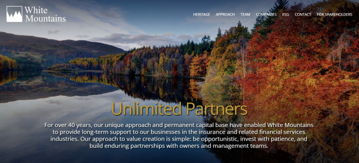 White Mountains Insurance Jumps Over 5% as Its Stock Nears