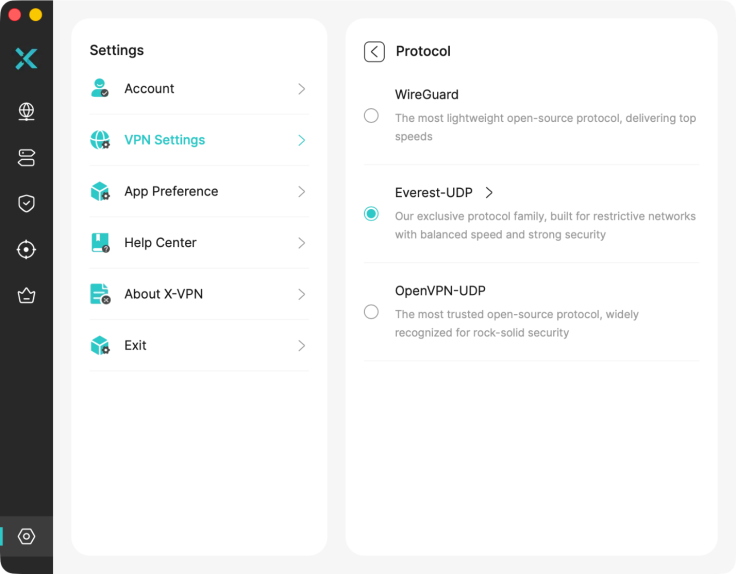 Windscribe also offered several protocols, including WireGuard, IKEv2, OpenVPN, and
