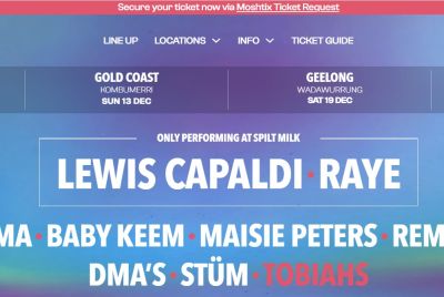 Spilt Milk Festival Reveals 2026 Lineup Headlined by Lewis Capaldi