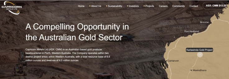 Capricorn Metals Shares Extend Blistering Rally as Record Gold Prices