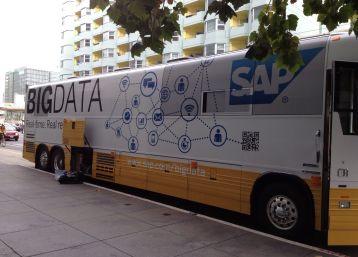A bus with SAP SE wrapping highlighting data connections at