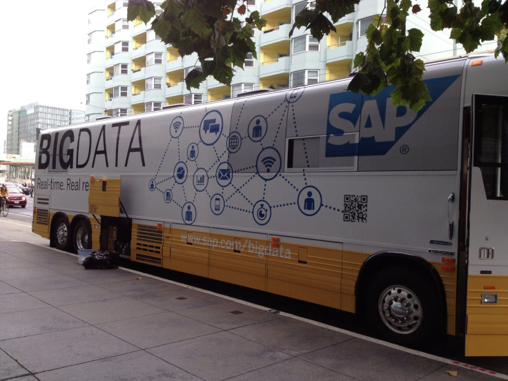 A bus with SAP SE wrapping highlighting data connections at
