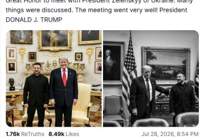 Trump and Zelenskyy Meet at White House to Discuss Patriot