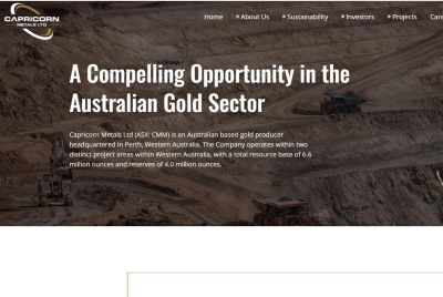 Capricorn Metals Shares Jump Over 8% as Gold Miner Lifts