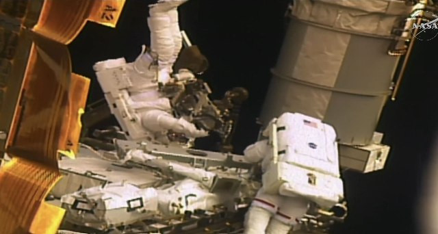 NASA Astronauts Meir and Menon Begin Spacewalk 96 to Prepare