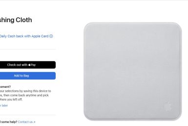 Apple Launches Updated Polishing Cloth at $9, Half the Price