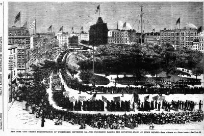 Labor Day Parade in New York's Union Square, 1882