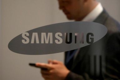 The logo of Samsung Electronics is seen at its office building in Seoul