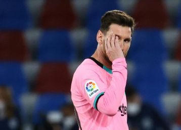 Lionel Messi could not prevent Barcelona drawing away at Levante on Tuesday.