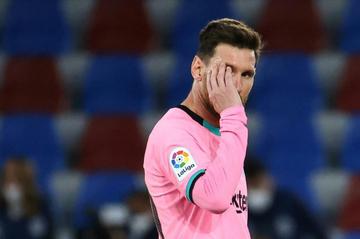 Lionel Messi could not prevent Barcelona drawing away at Levante on Tuesday.