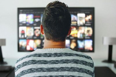 Man Watching TV