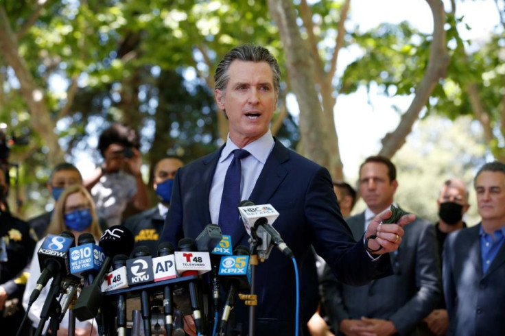 "What the hell is wrong with us, and when are we going to come to grips with this?" asked California at a press conference