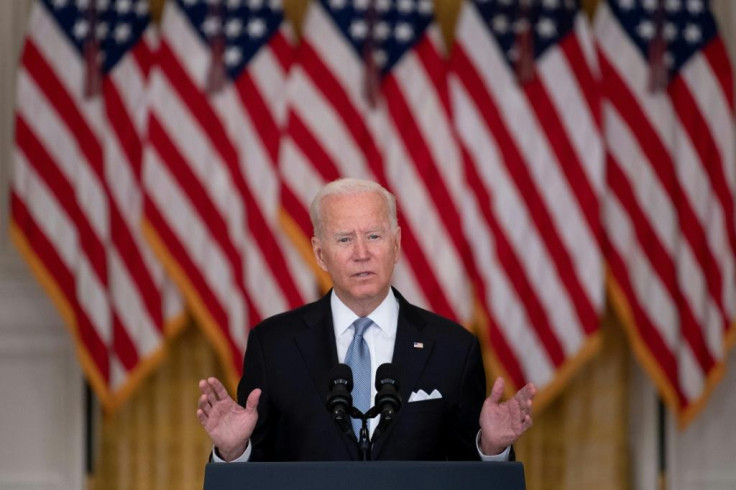 US President Joe Biden has stuck by his decision to push ahead with the withdrawal from Afghanistan, even as he acknowledged chaotic scenes after the Taliban takeover were "gut-wrenching"