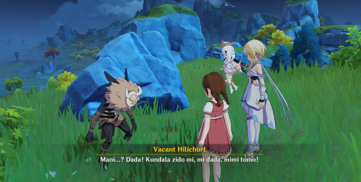 One of the many friendly Hilichurls in Genshin Impact's Mimi Tomo event
